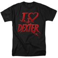 thumbnail image 1 of Trevco  SHO201-AT-8 Dexter & I Heart Dexter - Short Sleeve Adult 18-1 T-Shirt, Black - 5X, 1 of 1