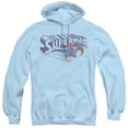 thumbnail image 1 of Trevco  SM1044-AFTH-1 Superman & Under Logo Adult Pull Over Hoodie, Light Blue - Small, 1 of 1