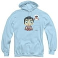 thumbnail image 1 of Trevco  SM1940-AFTH-3 Superman & Cute Superman Adult Pull Over Hoodie, Light Blue - Large, 1 of 1