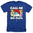 thumbnail image 1 of Trevco SMRF290-HA-2 Smurfs & Call Me Big Papa-Adult Heather T-Shirt, Royal Blue - Medium, 1 of 1