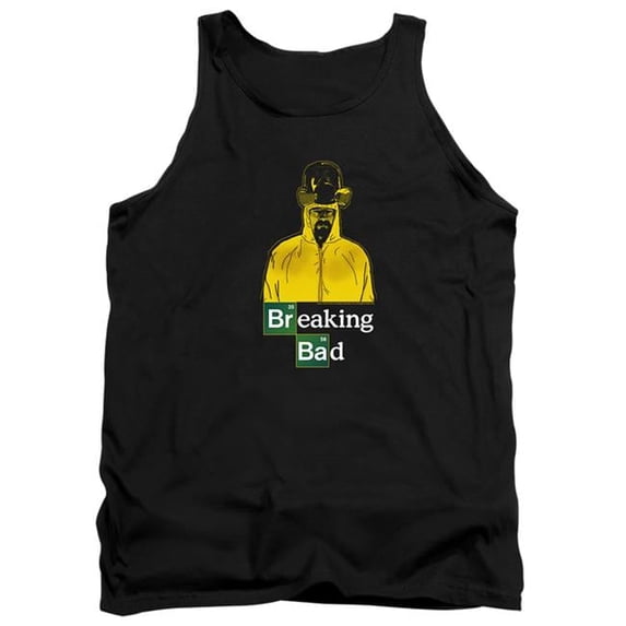 Trevco SONYT115-TK-4 Breaking Bad & Hazmat-Adult Tank Top, Black - Extra Large