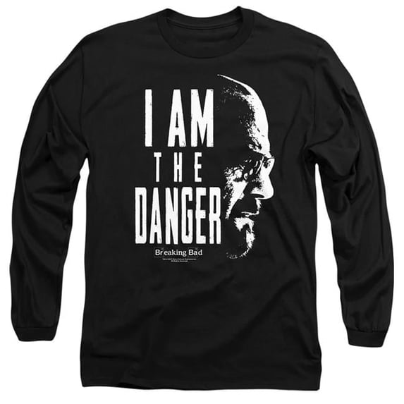Trevco SONYT245-AL-5 Breaking Bad & The Danger Long Sleeve Adult 18-1 T-Shirt, Black - 2X