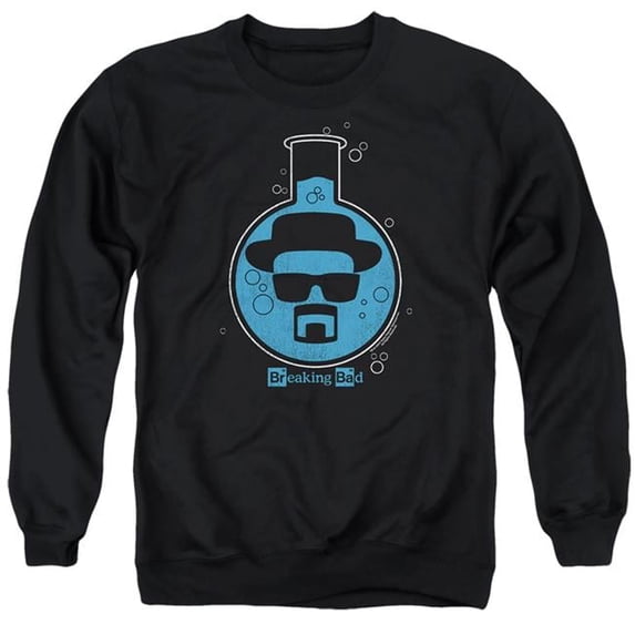 Trevco SONYT246-AS-5 Breaking Bad & Bad Breaker-Adult Crewneck Sweatshirt, Black - 2X