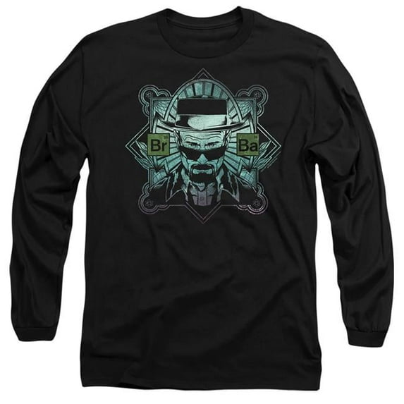 Trevco SONYT250-AL-4 Breaking Bad & The Man Long Sleeve Adult 18-1 T-Shirt, Black - Extra Large