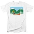 thumbnail image 1 of Trevco STHPK115-AT-8 South Park & Bus Stop Short Sleeve Adult 18-1 T-Shirt, White - 5X, 1 of 1