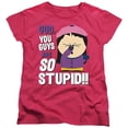 thumbnail image 1 of Trevco STHPK129-WT-3 South Park & So Stupid Short Sleeve Women T-Shirt, Hot Pink - Large, 1 of 1