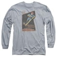 thumbnail image 1 of Trevco  Scorpion & Proton Arnold Poster Long Sleeve Cotton Adult 18-1 T-Shirt, Athletic Heather - 3X, 1 of 1