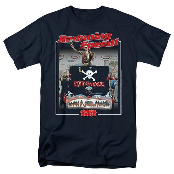 Trevco Sportswear UNI158-AT-8 Animal House Ramming Speed Adult Regular Fit Short Sleeve T-Shirt, Black - 5X