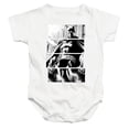 thumbnail image 1 of Trevco Sportswear BM3440-SS-1 Batman Panels Infant Snapsuit, White - Small - 6 Month, 1 of 1