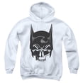 thumbnail image 1 of Trevco Sportswear BM3442-YFTH-3 Batman Skull On White Youth Hooded Sweatshirt, White - Large, 1 of 1