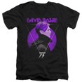 thumbnail image 1 of Trevco Sportswear BOWIE193-AV-5 David Bowie Side Profile 75 Logo Adult Slim Fit V-Neck Cotton T-Shirt, Black - 2X, 1 of 1