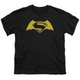 thumbnail image 1 of Trevco Sportswear BVS107B-YT-4 Batman vs Superman Simple Logo Youth Short Sleeve T-Shirt, Black - Extra Large, 1 of 2