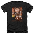 thumbnail image 1 of Trevco Sportswear BB466-HA-5 Betty Boop Sunset Rider Adult Regular Fit Heather Short Sleeve T-Shirt, Charcoal - 2X, 1 of 1