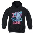 thumbnail image 1 of Trevco Sportswear NICK404-YFTH-3 Blues Clues & You I Heart Blue Youth Hooded Sweatshirt, Black - Large, 1 of 1