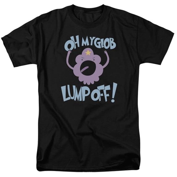 Trevco Sportswear CN148-AT-9 Adventure Time Lump Off Adult Regular Fit Short Sleeve T-Shirt, Black - 6X