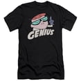 thumbnail image 1 of Trevco Sportswear CN260-PSF-5 Dexters Laboratory Genius Premium Canvas Adult Slim Fit 30-1 Short Sleeve T-Shirt, Black - 2X, 1 of 1