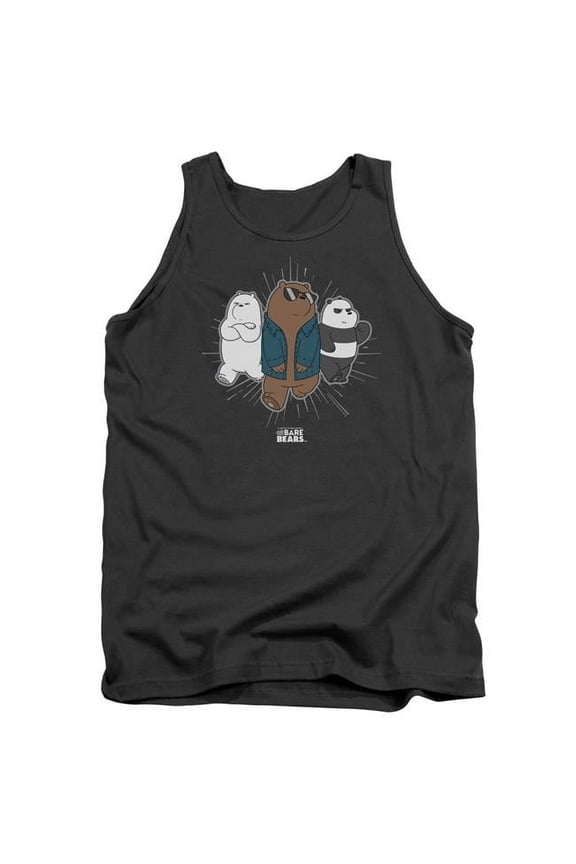 Sportswear CN722-TK-5 We Bare Bears Jacket Adult Tank Top, Charcoal - 2X