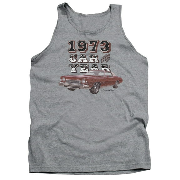 Trevco Sportswear CHV201-TK-3 Chevrolet Car of the Year Adult Tank Top, Athletic Heather - Large