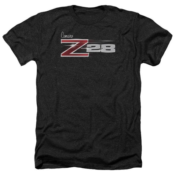 Trevco Sportswear CHV146-HA-4 Chevrolet Z28 Logo Adult Regular Fit Heather Short Sleeve T-Shirt, Charcoal - Extra Large