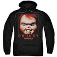 thumbnail image 1 of Child's Play Men's Chucky Squared Hooded Sweatshirt XXX-Large Black, 1 of 2