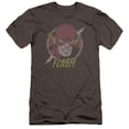 thumbnail image 1 of Trevco Sportswear DCO829-PSF-1 DC Flash Vintage Voltage Premium Canvas Adult Slim Fit 30-1 Short Sleeve T-Shirt, Charcoal - Small, 1 of 1