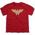 thumbnail image 1 of Trevco Sportswear DCO266J-YT-2 DC Wonder Woman Logo Youth Short Sleeve T-Shirt, Red - Medium, 1 of 2