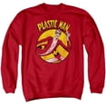 thumbnail image 1 of Trevco Sportswear DCO276-AS-2 DC Plastic Man Adult Crewneck Sweatshirt, Red - Medium, 1 of 1