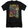 thumbnail image 1 of Trevco Sportswear DRM225-PSF-5 Masters of the Universe Character Heads Premium Canvas Adult Slim Fit 30-1 Short Sleeve T-Shirt, Black - 2X, 1 of 1