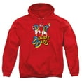 thumbnail image 1 of Trevco Sportswear NICK1052-AFTH-5 Double Dare Vintage Double Dare Logo Adult Pullover Hoodie, Red - 2X, 1 of 1