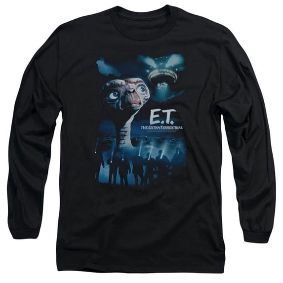 Trevco Sportswear UNI137-AL-2 ET Going Home Adult Long Sleeve T-Shirt, Black - Medium