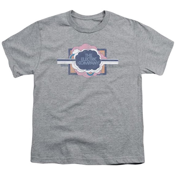 Trevco Sportswear ELC101-YT-4 Electric Company Since 1971 Youth Short Sleeve T-Shirt, Athletic Heather - Extra Large