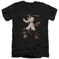 thumbnail image 1 of Trevco Sportswear ELV612-AV-1 Elvis Presley Hit The Lights Adult Slim Fit V-Neck Cotton T-Shirt, Black - Small, 1 of 1