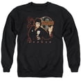 thumbnail image 1 of Trevco Sportswear ELV107-AS-6 Elvis Presley Karate Adult Crewneck Sweatshirt, Black - 3X, 1 of 1