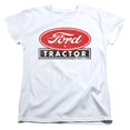 thumbnail image 1 of Trevco Sportswear FORD164-WT-3 Ford Tractor Womens Short Sleeve T-Shirt, White - Large, 1 of 1