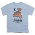 thumbnail image 1 of Trevco Sportswear FR112-YT-2 Fraggle Rock Laundry Lover Youth Short Sleeve T-Shirt, Light Blue - Medium, 1 of 1