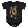 thumbnail image 1 of Trevco Sportswear WBM605-SS-3 Friday The 13th Mask of Death Infant Snapsuit, Black - Large - 18 Month, 1 of 1