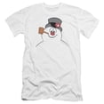 thumbnail image 1 of Trevco Sportswear WBM662-PSF-2 Frosty The Snowman Face Premium Canvas Adult Slim Fit 30-1 Short Sleeve T-Shirt, White - Medium, 1 of 1