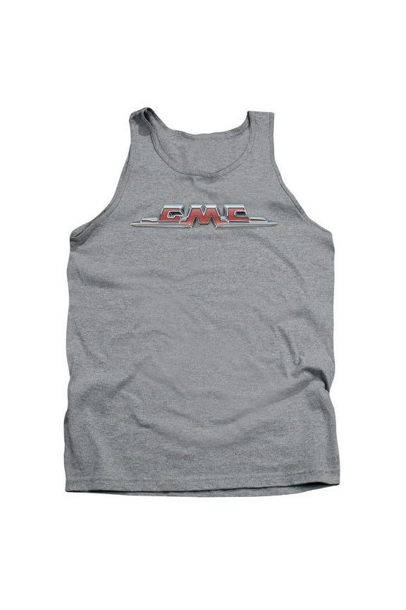 Sportswear GMC100-TK-3 GMC Chrome Logo Adult Tank Top, Athletic Heather - Large