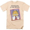 thumbnail image 1 of Trevco Sportswear GAR722-AT-5 Garfield Employee of the Month Adult Regular Fit Short Sleeve T-Shirt, Cream - 2X, 1 of 1