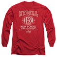 thumbnail image 1 of Trevco Sportswear PAR454-AL-6 Grease Rydell High Adult Long Sleeve T-Shirt, Red - 3X, 1 of 1