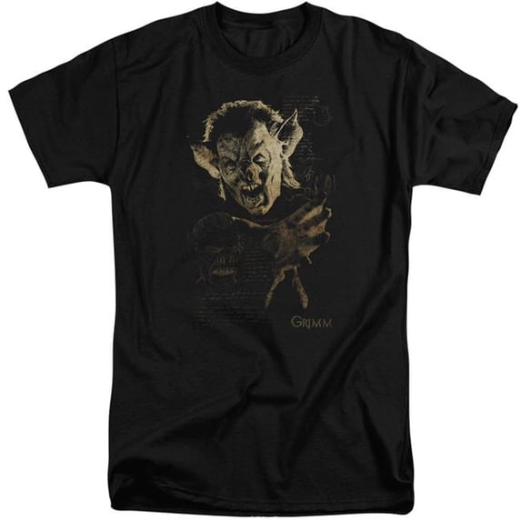 Trevco Sportswear NBC678-ATT-6 Grimm Murcielago Adult Tall Fit Short Sleeve T-Shirt, Black - 3X