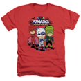 thumbnail image 1 of Trevco Sportswear HBRO1466-HA-2 PJ Masks Halloween Heroes Adult Regular Fit Heather Short Sleeve T-Shirt, Red - Medium, 1 of 1
