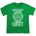 thumbnail image 1 of Trevco Sportswear HBRO642-KT-2 Dungeons & Dragons Naturally Lucky Youth Short Sleeve T-Shirt, Kelly Green - Extra Small, 1 of 1