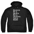 thumbnail image 1 of Trevco Sportswear HBRO671-AFTH-6 Dungeons & Dragons Dungeon List Adult Pullover Hoodie, Black - 3X, 1 of 1
