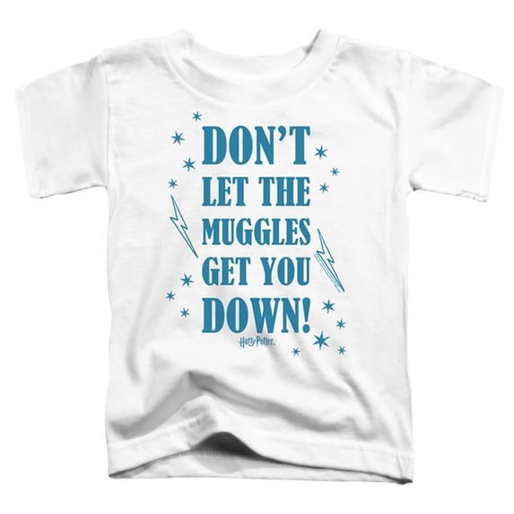 Trevco Sportswear HP8985-TT-1 Harry Potter Muggles 2 Toddler Short Sleeve T-Shirt, White - Small 2T