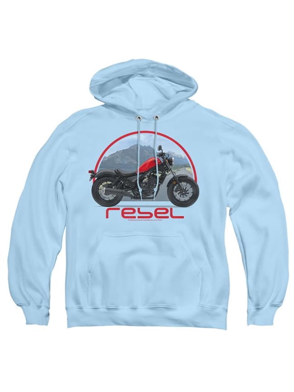 Sportswear HNDA146-AFTH-3 Honda Open Road Rebel Adult Pullover Hoodie, Light Blue - Large