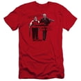 thumbnail image 1 of Trevco Sportswear UNI172-PSF-3 Hot Fuzz Days Work Premium Canvas Adult Slim Fit 30-1 Short Sleeve T-Shirt, Red - Large, 1 of 1