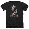 thumbnail image 1 of Trevco Sportswear NBC508-HA-6 House I Heart House Adult Regular Fit Heather Short Sleeve T-Shirt, Charcoal - 3X, 1 of 1