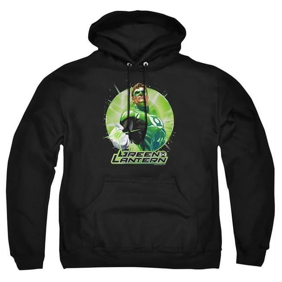 Trevco Sportswear JLA616-AFTH-8 JLA Green Static Adult Pullover Hoodie, Black - 5X