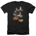 thumbnail image 1 of Trevco Sportswear JLA124-HA-6 JLA Group Portrait Adult Regular Fit Heather Short Sleeve T-Shirt, Charcoal - 3X, 1 of 1